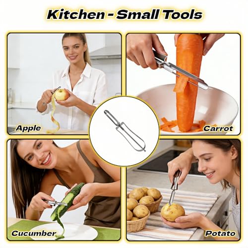 Professional Stainless Steel Vegetable Peeler with Rotary Blade