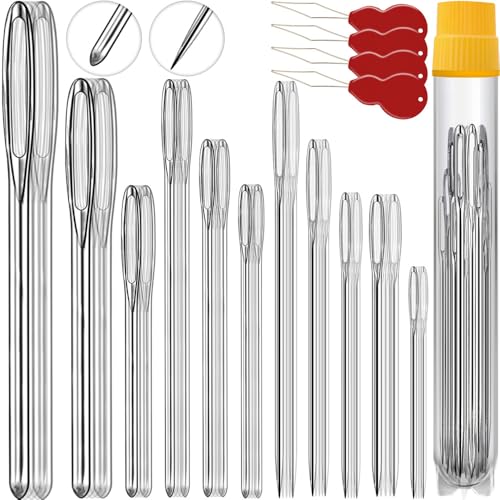 60PCS Hand Sewing Needles Set - Sharp & Blunt Stainless Steel