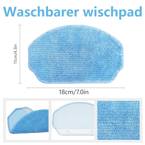 Reusable Microfiber Mop Pads for MAMNV BR150/BR151 & MANVINS G20