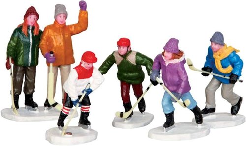 Lemax The Home Team Figurines - Set of 5 Collectible Home Decor | Perfect for Holiday Displays