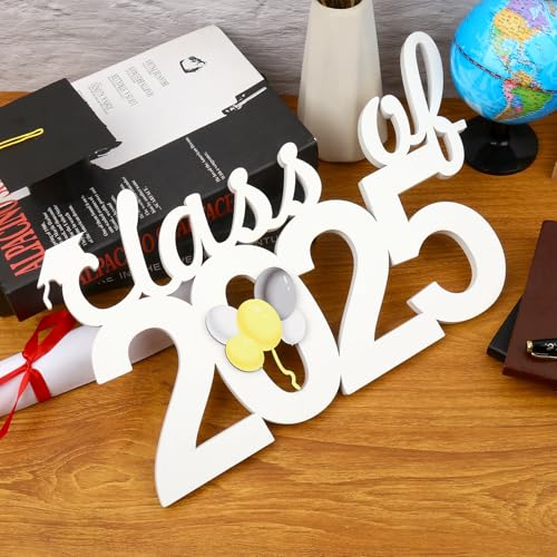 Class of 2025 Wooden Graduation Sign - Table Centerpiece & Photo Prop
