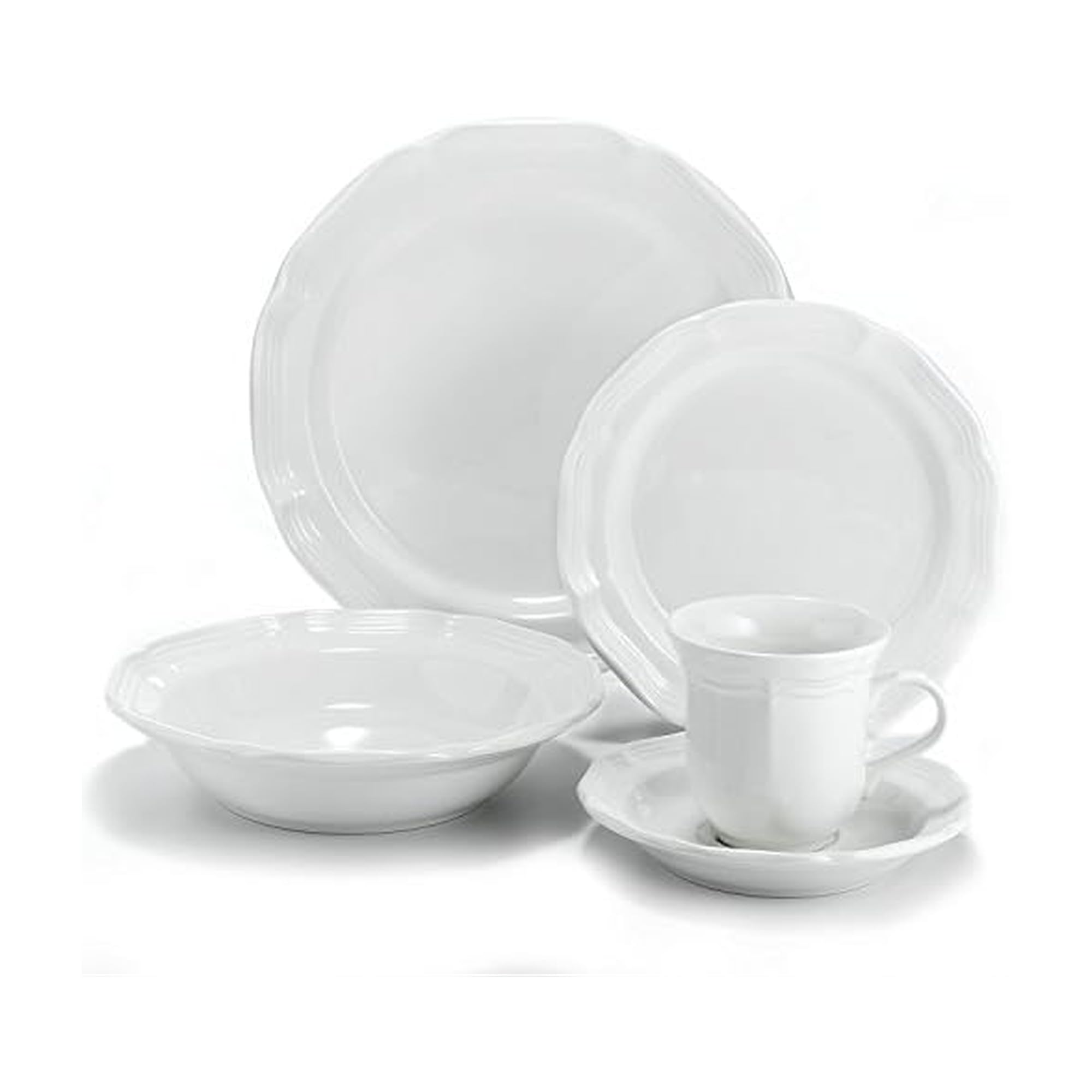Mikasa French Countryside 5-Piece Place Setting, Cream