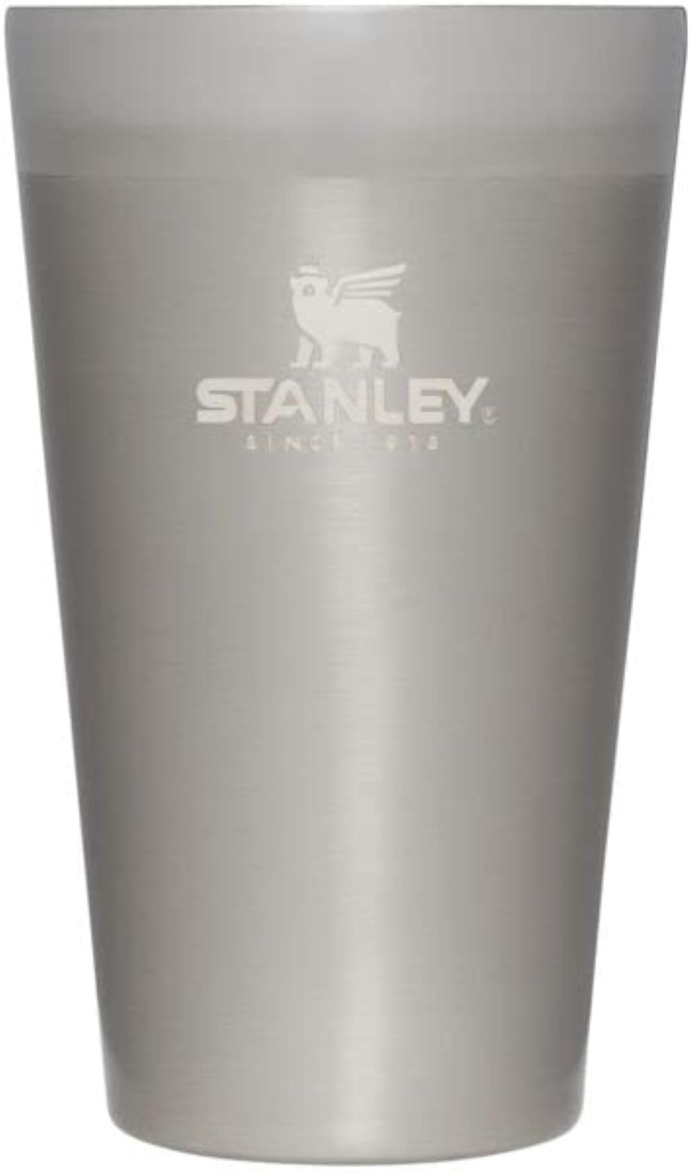 STANLEY Adventure Stacking Beer Pint Glass 16oz | Stackable Drinking Cup for Cold Beverages | Dishwasher Safe | Insulated Stainless Steel Tumbler | BPA-Free | Stainless Steel