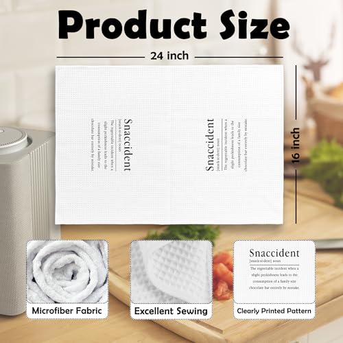 Funny Snaccident Kitchen Towels - Microfiber Hand Towels 16x24in