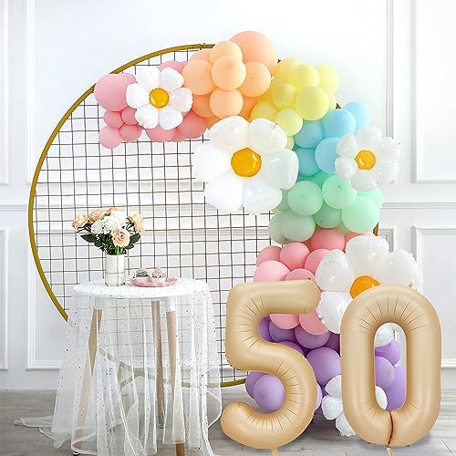 40 Inch Caramel Number 100 Foil Balloons for Celebrations