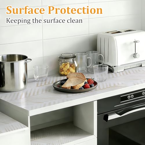 Hexagon Drawer & Shelf Liner 12" x 120" - Waterproof Non-Slip