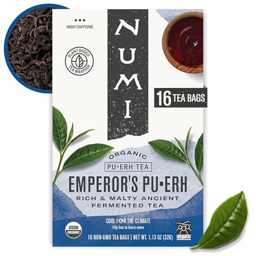 Numi Organic Emperor's Pu-erh Tea - 16 High Caffeine Bags