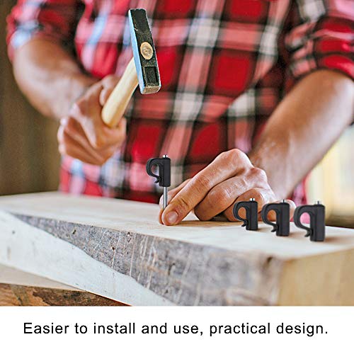 SELEWARE 20-Pack Q Hanger Nail Hooks for Outdoor String Lights