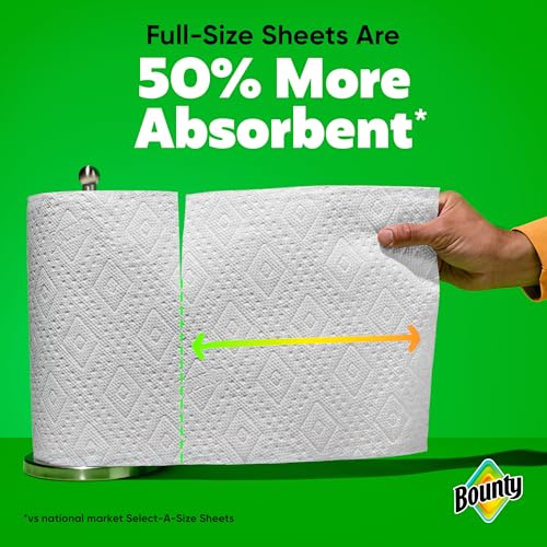 Bounty Full Sheet Paper Towels - 2 Triple Rolls, 12 Pack