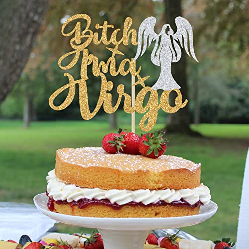 Virgo Birthday Cake Topper - Zodiac Season Party Decoration