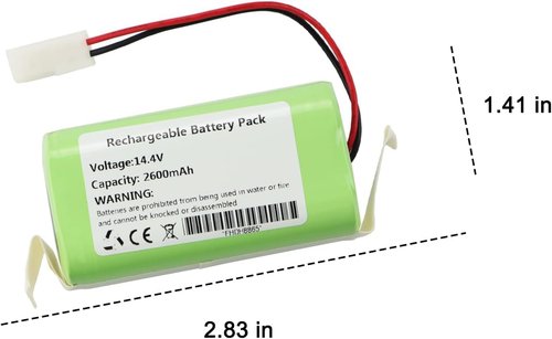 Battery Replacement for Bobsweep Bob Sweep Pro SJP110020, Bob Standard, Bob Pethair Junior WJ540011 WP460011RO WPP56001 WPP56002 Bissell EV675 EV775 29339 28599 2859T 2859W 2933 3115, Kealive I6 Robot