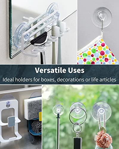 Suction Cups for Glass - Assorted Sizes 1.2, 1.8 & 2.2 Inch, 30 Pack