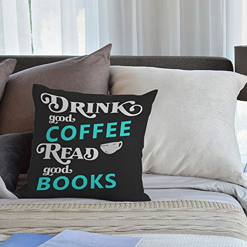 HGOD DESIGNS Decorative 18x18 Cotton Linen Throw Pillow Cover - Double-Sided Print