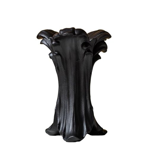 ZgdLScyF Black Gothic Ceramic Vase, 8.74×6.46×5.63inches, Matte,Suitable for Bedroom, Living Room, Dining Table, Kitchen, Bathroom, Decorative Vase for Wedding, Party, Celebration of Festivals