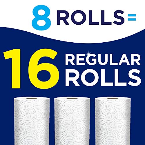 Sparkle Paper Towel, Pick-A-Size, White, 8 ct (Packaging May Vary)