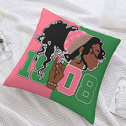 Sorority Gifts Pillow Cover 18x18 White - Double-Sided Coklyirt