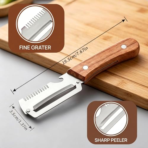 Ergonomic Multi-Functional Vegetable Peeler with Bottle Opener - 2 PCs