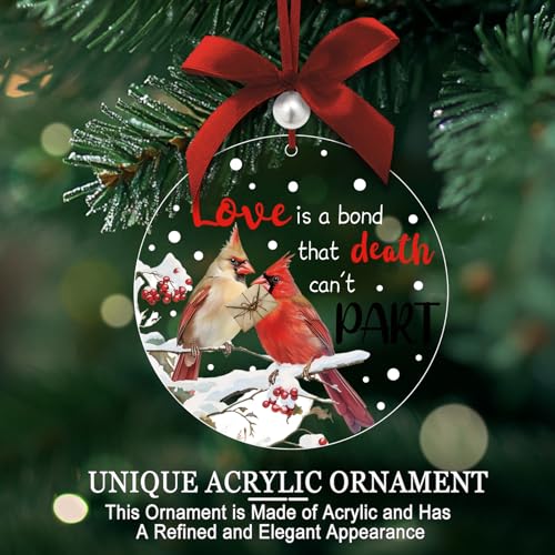 Cardinal Memorial Ornament for Loved Ones - Bereavement Gift