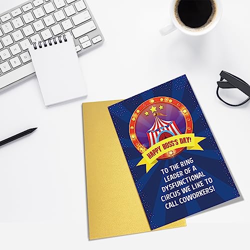 Funny Boss's Day Card - Appreciation Gift for Boss