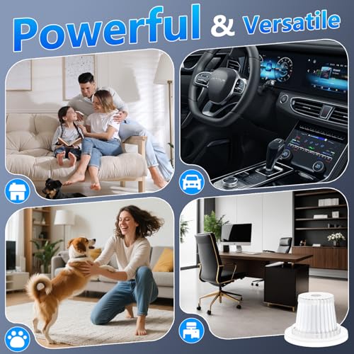 KMM HEPA Replacement Filters for LT-117C Car Vacuum | 2 Pack, Washable & Reusable