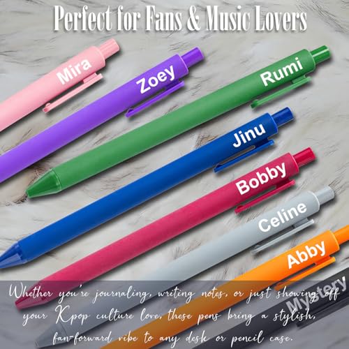 Kpop Rumi Zoey Mira 8-Piece Gel Pen Set for Fans