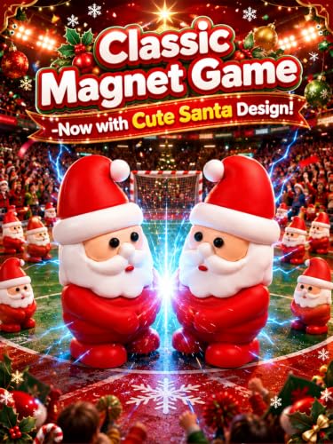 Santa Claus Magnetic Game with String - Christmas Family Holiday Toy - Variation of THIS listing