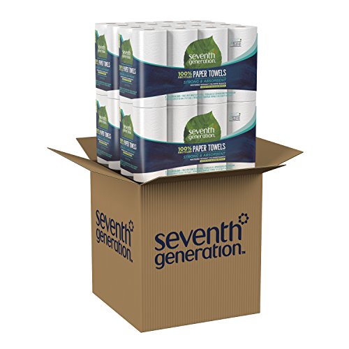 Seventh Generation 100% Recycled Paper Towels, 2-Ply, 8 Count (Pack of 4)