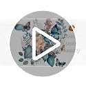Colorful Butterfly & Peony Toilet Seat Lid Decals Waterproof Wall Stickers