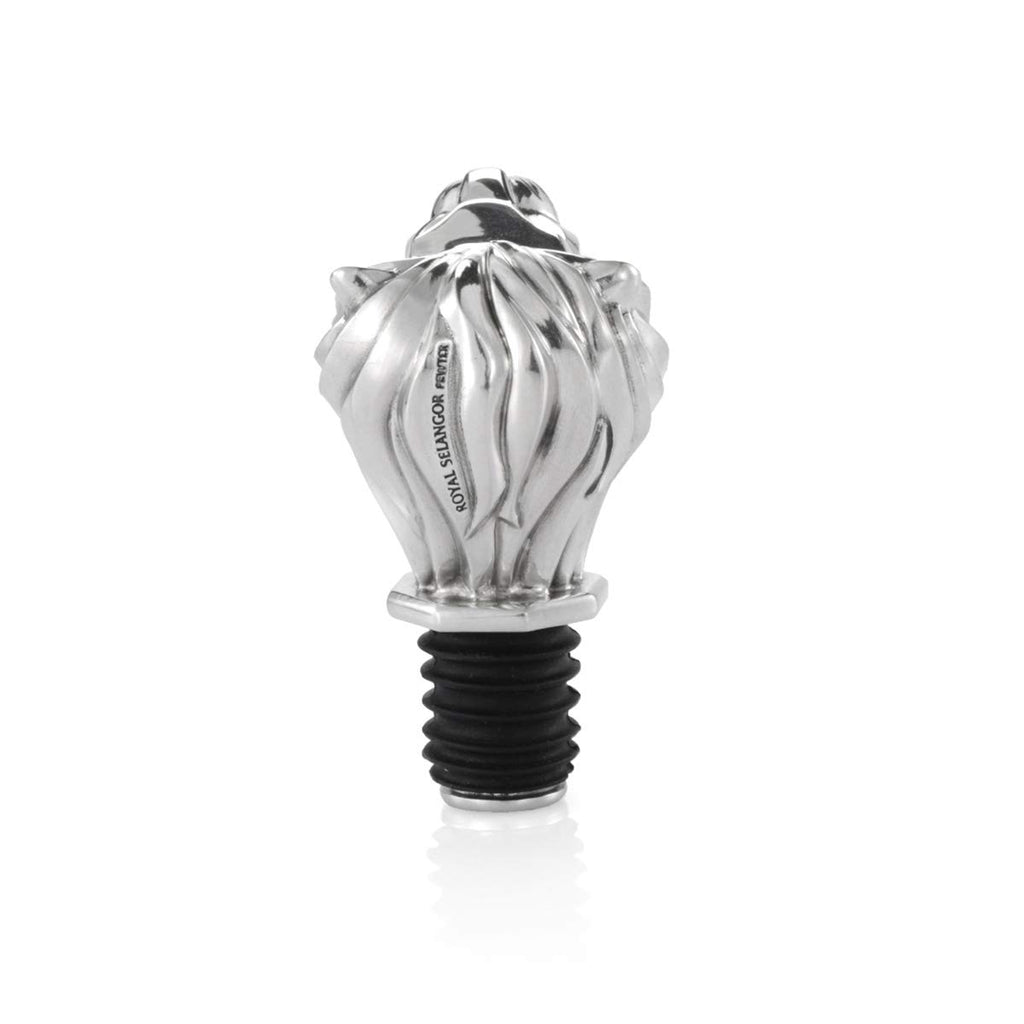 Royal Selangor Hand Finished Savannah Collection Pewter Lion Wine Pourer Gift