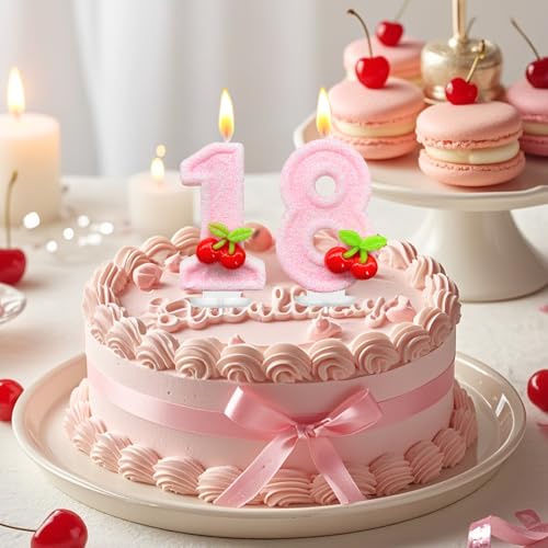 Number 1 Cherry Birthday Candle - She's The Cherry On Top Cake Topper