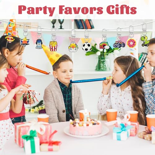 Pabucle Cute Keychain Bulk Pack - 20 Piece Assortment for Bags and Prizes