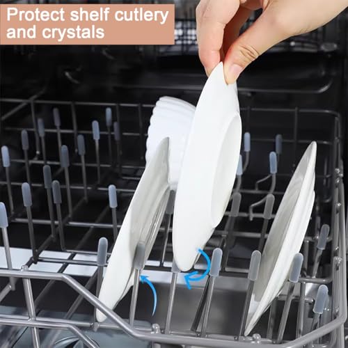 Gray Silicone Dishwasher Rack Tine Repair Caps - 100 Pcs