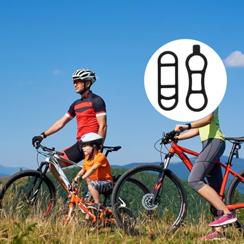 40Pcs Bicycle Light Silicone Straps Bike Silicone Mount Band with Hooks Rubber Light Strap Replacement Strap Black Handlebar Bands for Most Bicycle Lights Sets