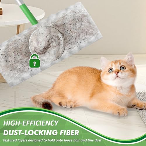 GLIMGLINT Heavy Duty Dry Sweeping Cloths for Swiffer Sweeper, 32 Count