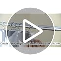 TOPROD Gold Double Shower Curtain Hooks - Rust-Proof Stainless Steel (12 Pack)