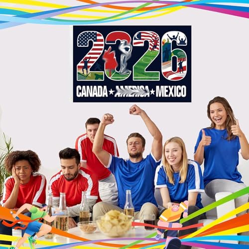 World Cup 2026 Flag - 5x3FT Durable Party Decoration