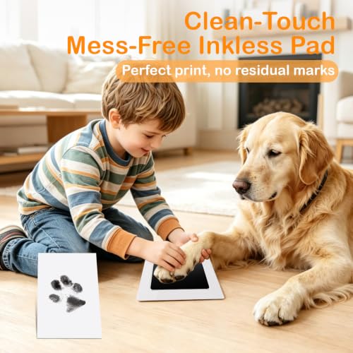 Nabance Inkless Paw Print Kit for Dogs & Cats, 2 Pack - Black Medium