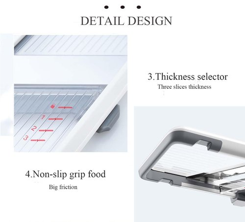 Multi Vegetable Slicer-Safe Mandoline slicer for kitchen,Adjustable Stainless Steel Blade,Cutter for Fruits and Vegetables,Cabbage Shredder