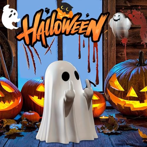 Cute Ghost Figurine Tabletop Decoration | Funny Halloween Statue
