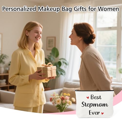 Stepmom Makeup Bag - Best Stepmom Ever Travel Toiletry Pouch