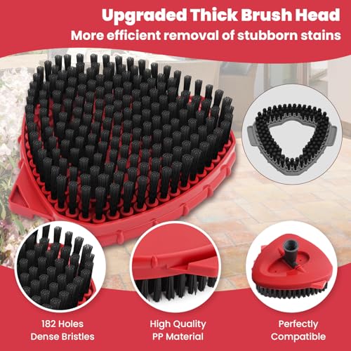 2-Pack Scrub Brush Heads for O-Cedar EasyWring Spin Mop