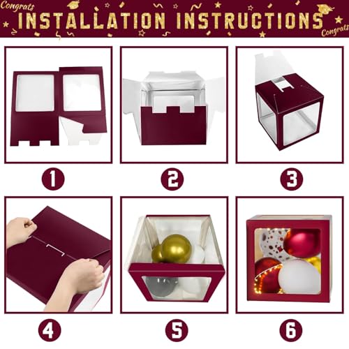 Maroon and Gold Graduation Decorations Class of 2026 Set