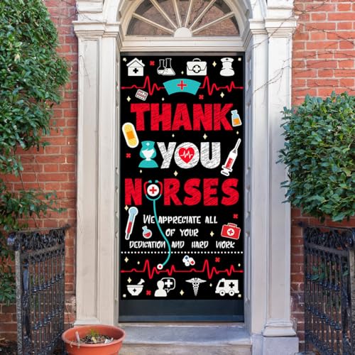 Thank You Nurses Banner | Nurse Week Decorations, 71x35in