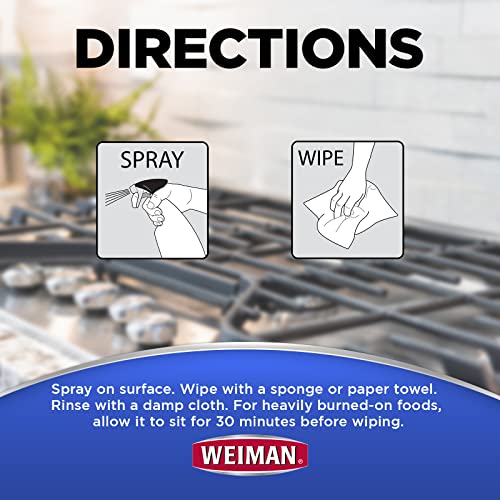 Weiman Heavy Duty Gas Range Cleaner & Degreaser - 2 Pack, 24 Oz