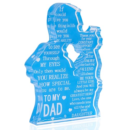 Personalized Acrylic Paperweight for Dad - Heartfelt Keepsake Gift