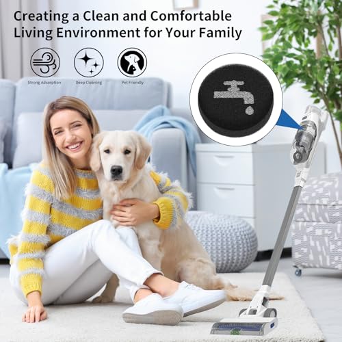 6-Pack Sponge Filters for BLACK+DECKER POWERSERIES+ Vacuums