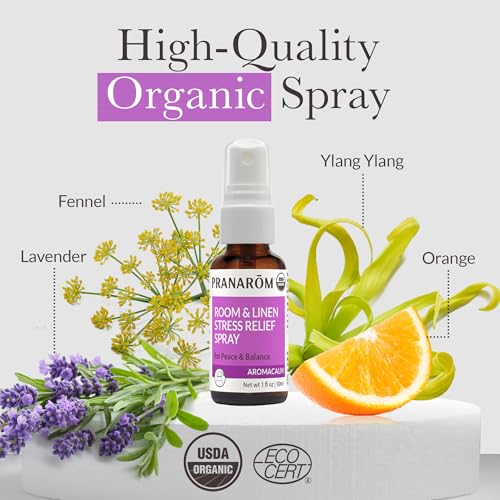 Pranarom Aromacalm Stress Relief Spray - 30ml Aromatherapy Mist