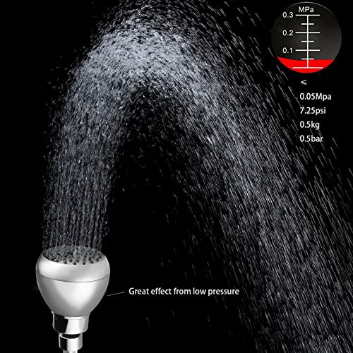 High Pressure Shower Head - Chrome Pressure Boosting Showerhead