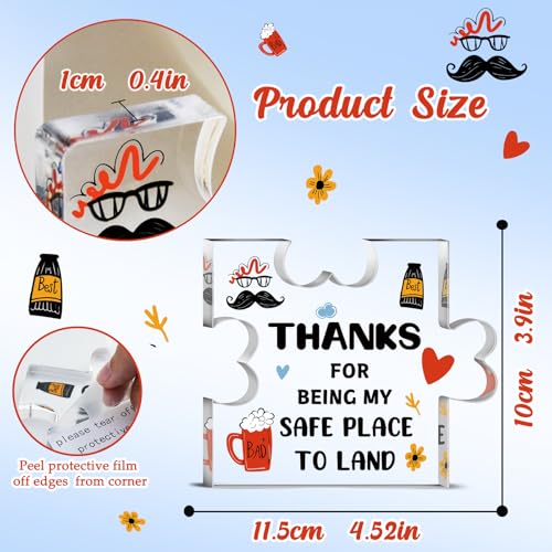 Sentimental Acrylic Keepsake Plaque for Dad - 10cm Gift