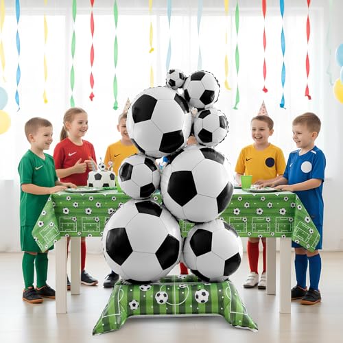 59-Inch Giant Soccer Balloon Set - 2PCS Self-Standing Foil Decoration